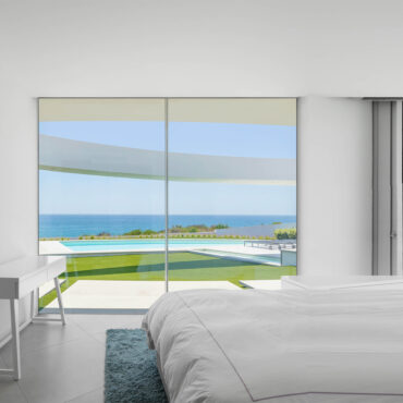 B-Pro Cortizo Cor Vision frameless aluminum window exterior installation