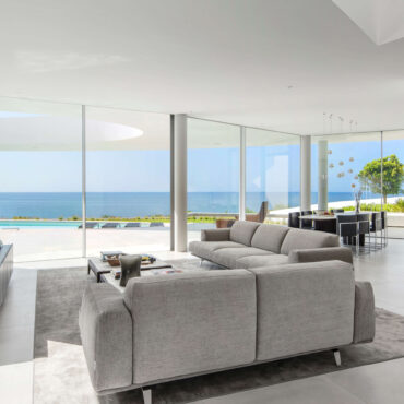 Cor Vision minimal frame window system exterior view on contemporary facade